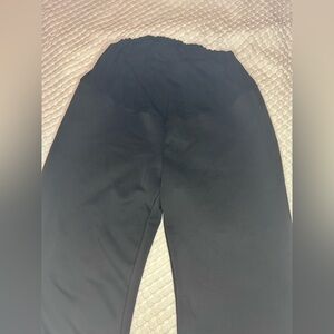 SHEIN‎ Black Maternity Pants Over Belly Stretch Panel | Size XL (12/44)